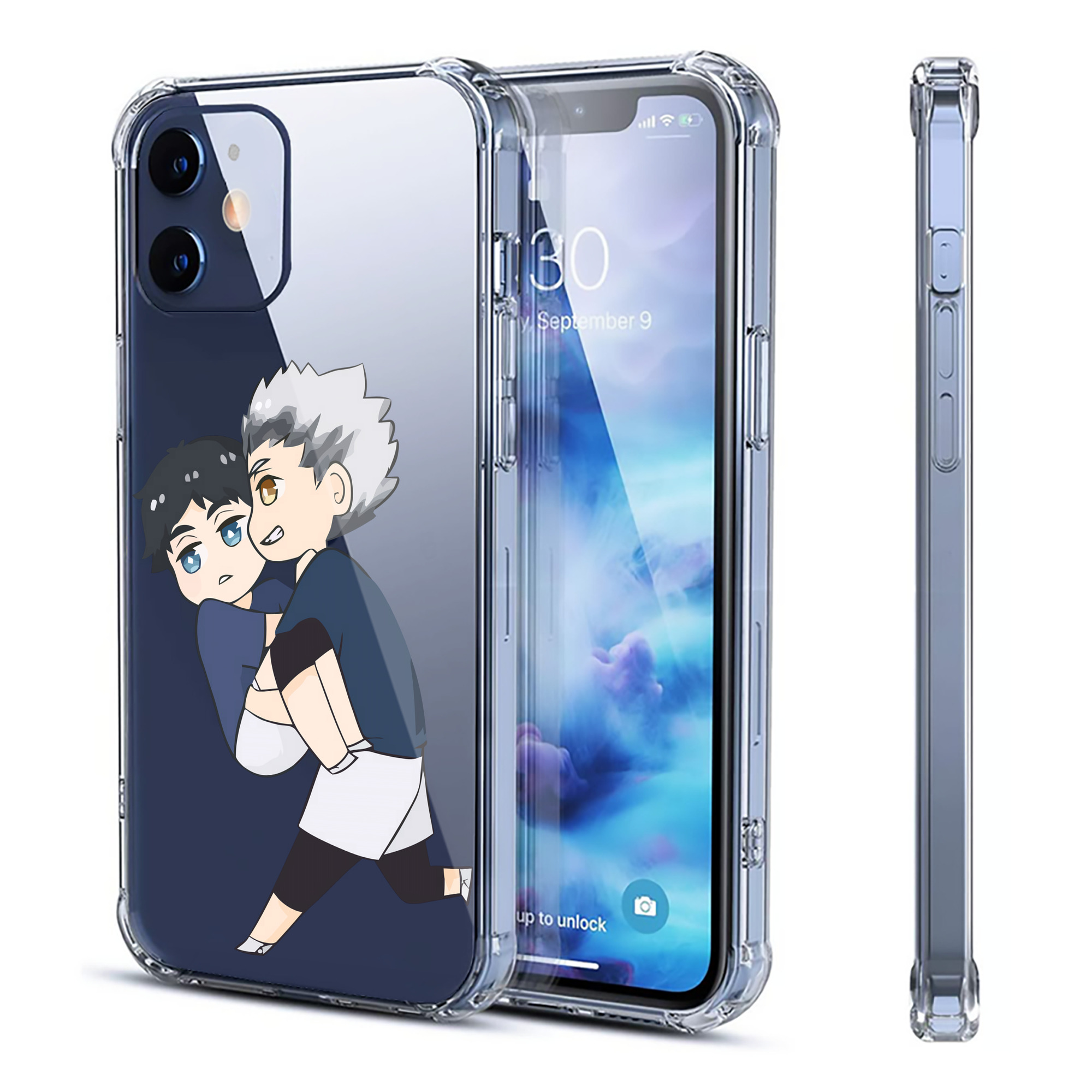 （画像用） ハイキュー!! Haikyu!! 【iPhone 12シリーズ対応】透明スマホケース（クリアソフトケース）